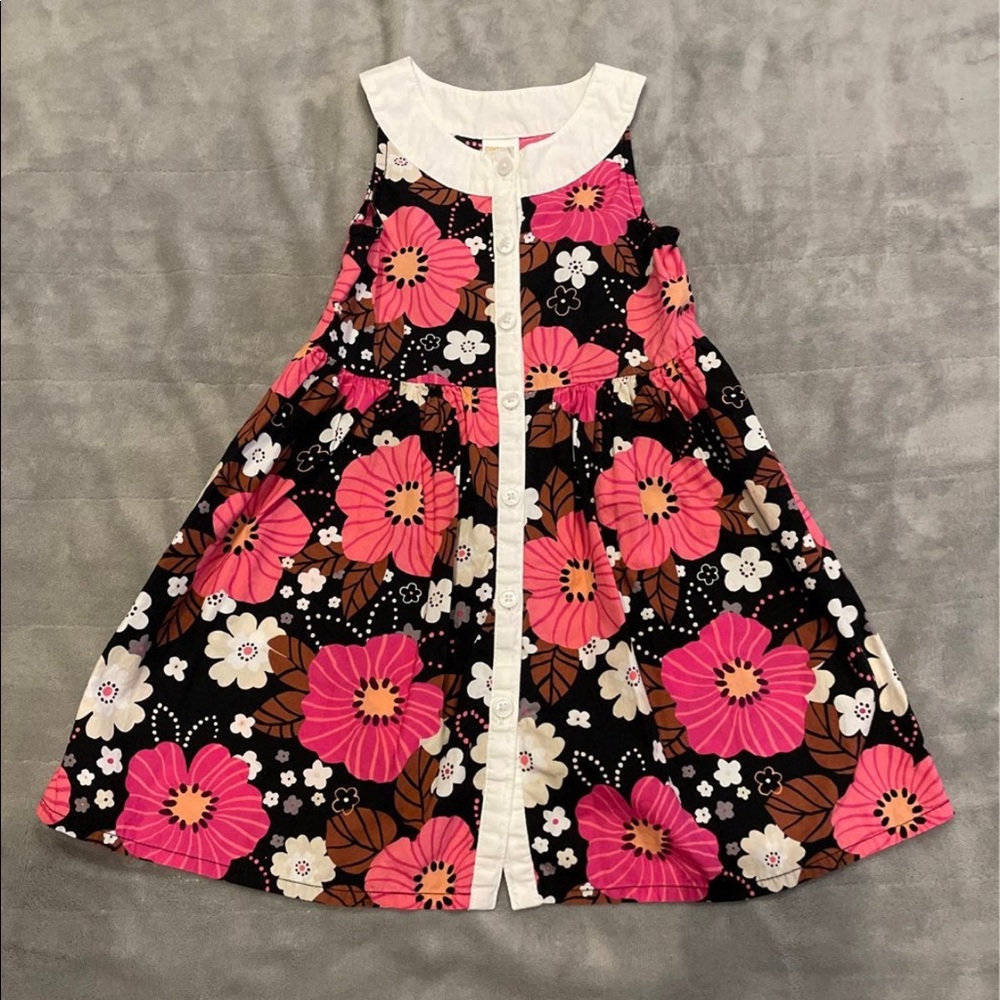 Gymboree Floral Button Up Dress Size 4T